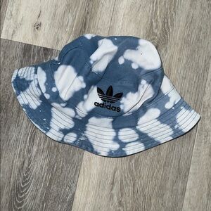 Adidas Originals Tie Dye Bucket Hat Blue White Streetwear Unisex
